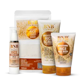 BNB Rice Renewel Bundle ( Rice Kit   Rice Sunscreen Spf )