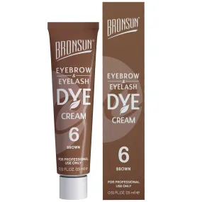 Bronsun Brow and Lash Cream Dye - Brown #6, 15ml