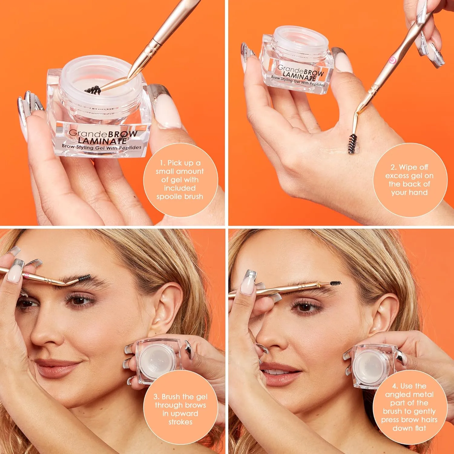 Grande Cosmetics GrandeBROW LAMINATE Brow Styling Gel with Peptides