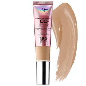 IT Cosmetics Your Skin But Better CC  Cream Illumination, Neutral Tan (N) - Color Correcting Cream, Full-Coverage Foundation, Hydrating Serum & SPF 50  Sunscreen - Radiant Finish - 1.08 fl oz