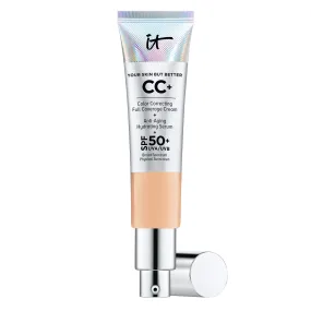 IT Cosmetics Your Skin But Better CC  Cream, Neutral Medium (N) - Color Correcting Cream, Full-Coverage Foundation, Hydrating Serum & SPF 50  Sunscreen - Natural Finish - 1.08 fl oz